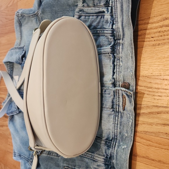 Gorgeous 90s Vintage Coach Fletcher Leather Crosssbody 4150 Off White - Picture 7 of 14